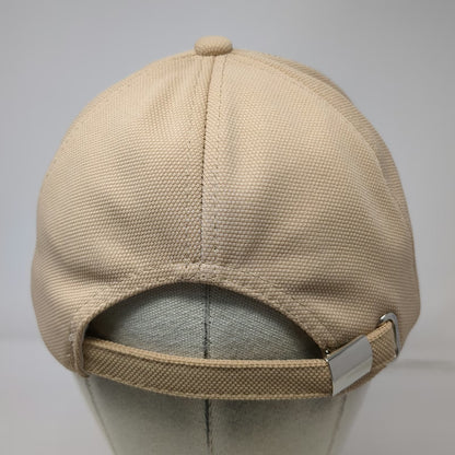 Baseball Cap Beige One Size China Flag Embroidered Slideback Mesh Athletic Hat