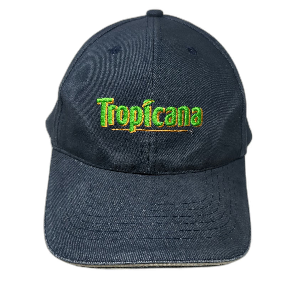 Apollo Tropicana Baseball Cap Blue One Size Embroidered Logo Strapback