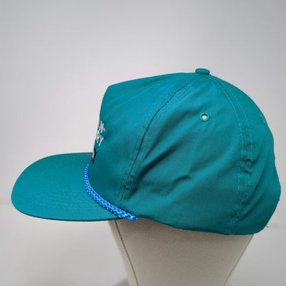 Otto Cap 5 Panel Blue One Size Hat Lincoln Mercury Olympia Rope Brim Strapback