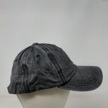 Skeleton Slideback Hat Gray One Size Adjustable Embroidered 6 Panel