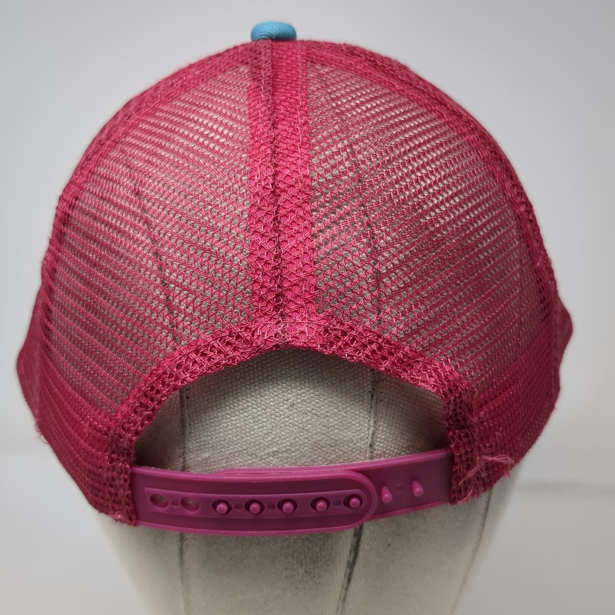 Rockville Trucker Hat Blue Pink One Size Zoo Boise Giraffe Mesh Snapback 1916