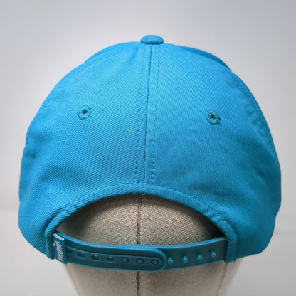 Puma Blue Snapback Hat One Size White Embroidered Logo Athletic Baseball Cap