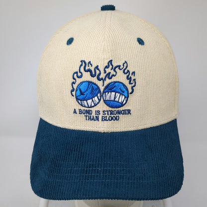 Allegory Snapback Hat Beige Blue One Size Corduroy Bond Stronger Than Blood