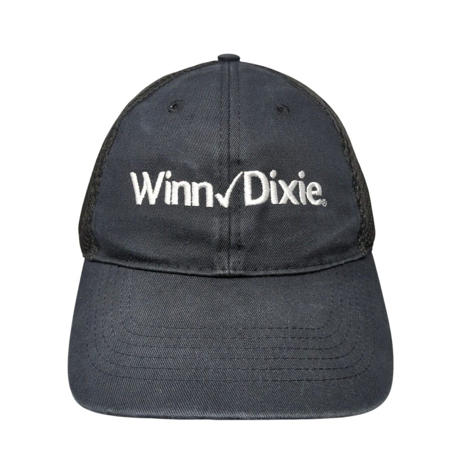 Winn✔Dixie Snapback Trucker Hat Black One Size Adjustable Mesh Back Lids