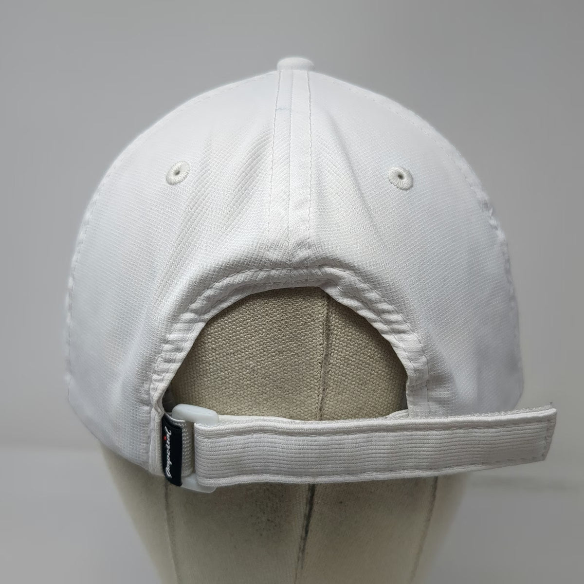 Imperial Baseball Cap White One Size NBC Sports Logo Recycled Polyester Hat