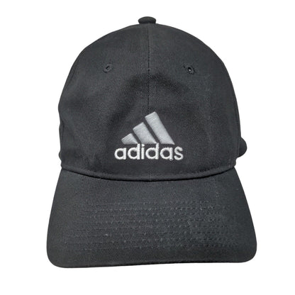 Adidas Fitted Hat Black Size L/XL Lightweight Embroidered Climalite 6 Panel
