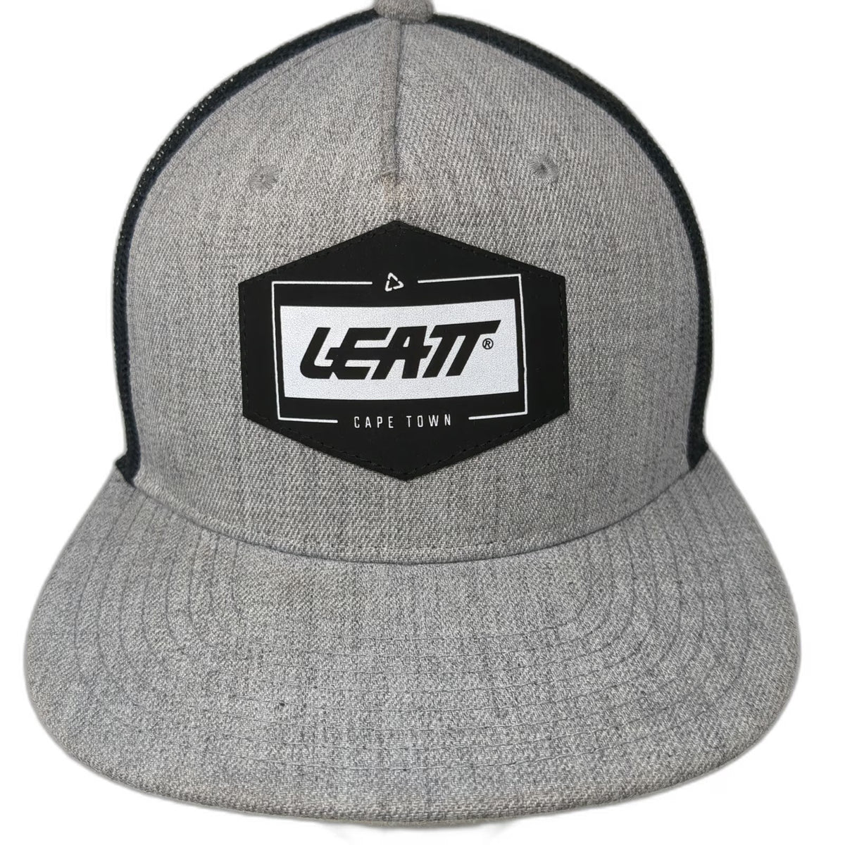 Leatt Trucker Hat Gray One Size Mesh Snapback Flat Bill Cape Town Moto MTB