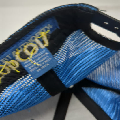 Port Authority Trucker Hat Black Blue One Size Topcon Bonneville Mesh Snapback