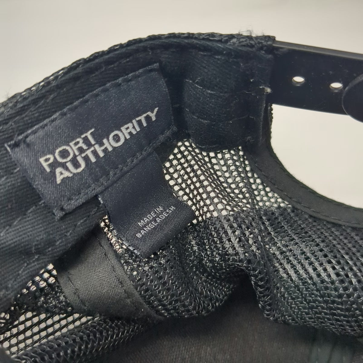 Port Authority Trucker Hat Black One Size Rockhard Hauling LLC Mountain Snapback