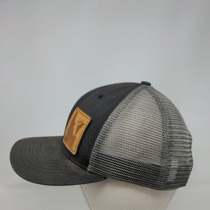 Arcadian Outfitters Snapback Trucker Hat Black OSFA Adjustable Mesh Back 6 Panel