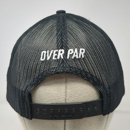 Richardson Trucker Hat Black One Size Under Par Over Par I'D Golf IGA Mesh