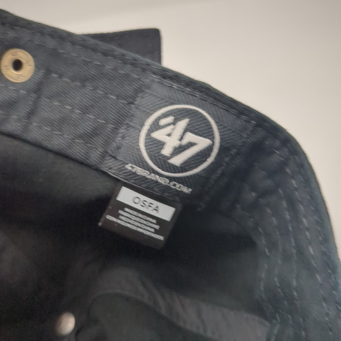 Honor Guard Slideback Hat Black One Size Adjustable Embroidered '47