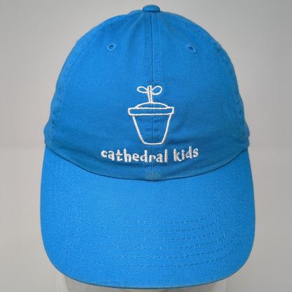 Cathedral Kids Slideback Hat Blue One Size Adjustable Embroidered Cotton