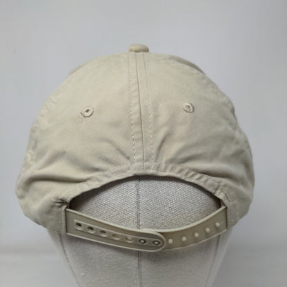 Pine Tree Snapback Hat Tan One Size Adjustable Breathable 6 Panel Rope Emblem