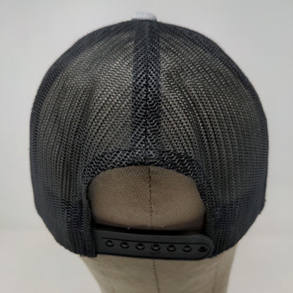 Yupoong Men's Snapback Mesh Back Hat Gray Blank Adjustable Polycotton