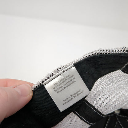 CAT Snapback Trucker Hat Black One Size Adjustable Embroidered Mesh Back 6 Panel