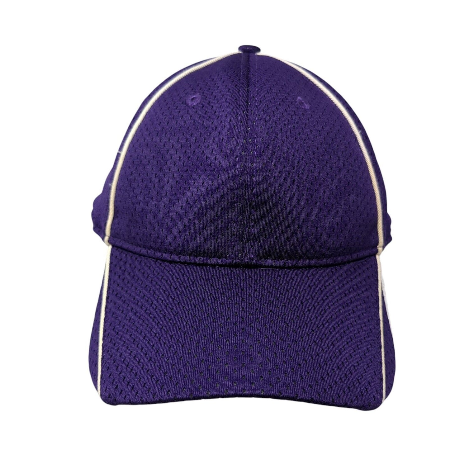 Augusta Sportswear Strapback Hat Purple One Size Adjustable Piping
