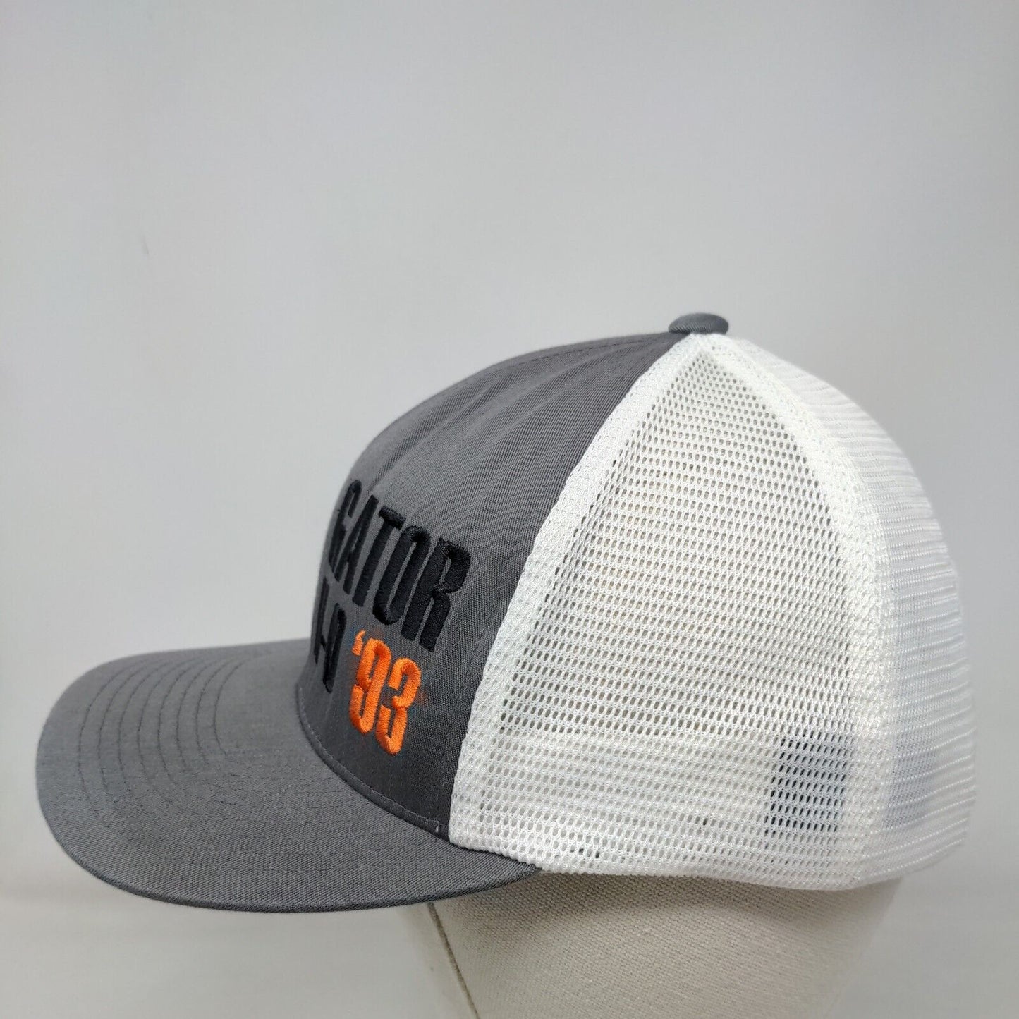 Gator H-D '93 Snapback Trucker Hat Gray OSFM 110 Mesh Back Pacific Headwear