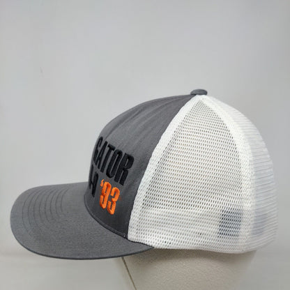 Gator H-D '93 Snapback Trucker Hat Gray OSFM 110 Mesh Back Pacific Headwear