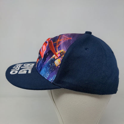Big Hero 6 Boy's Snapback Hat Blue Adjustable Graphic All Over Print