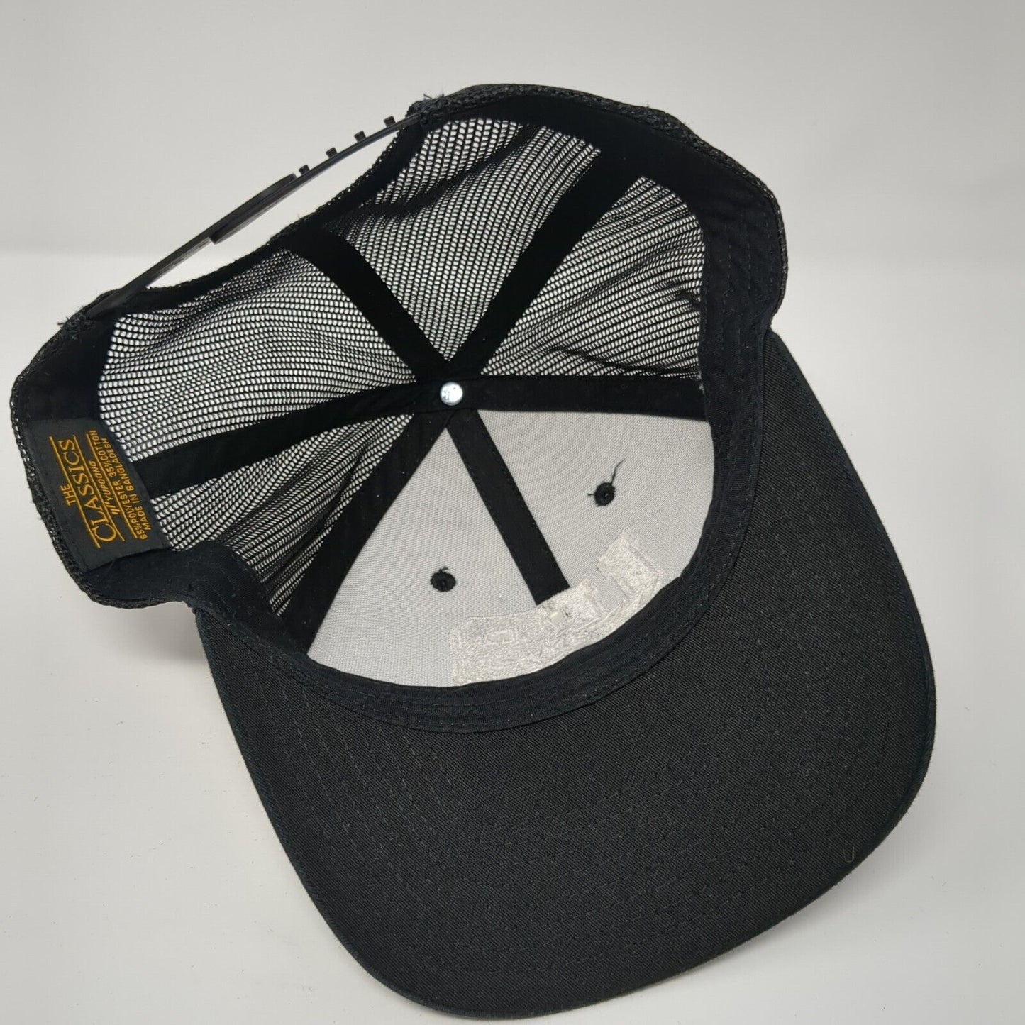 UB Uncle Bob's Snapback Trucker Hat Black One Size Mesh Back Yupoong