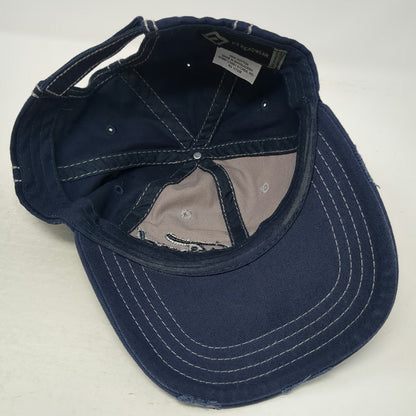 H3 Headwear Ford Baseball Cap Blue One Size Flag Graphic Contrast Stitching Hat