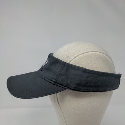 Costa Vida Strapback Sun Visor Hat Black OSFA Adjustable Sportsman Cotton
