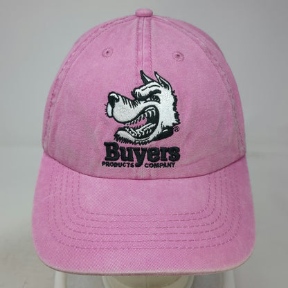 Buyers Products Company Pink One Size Baseball Cap Hat Cotton Slideback Dog Logo