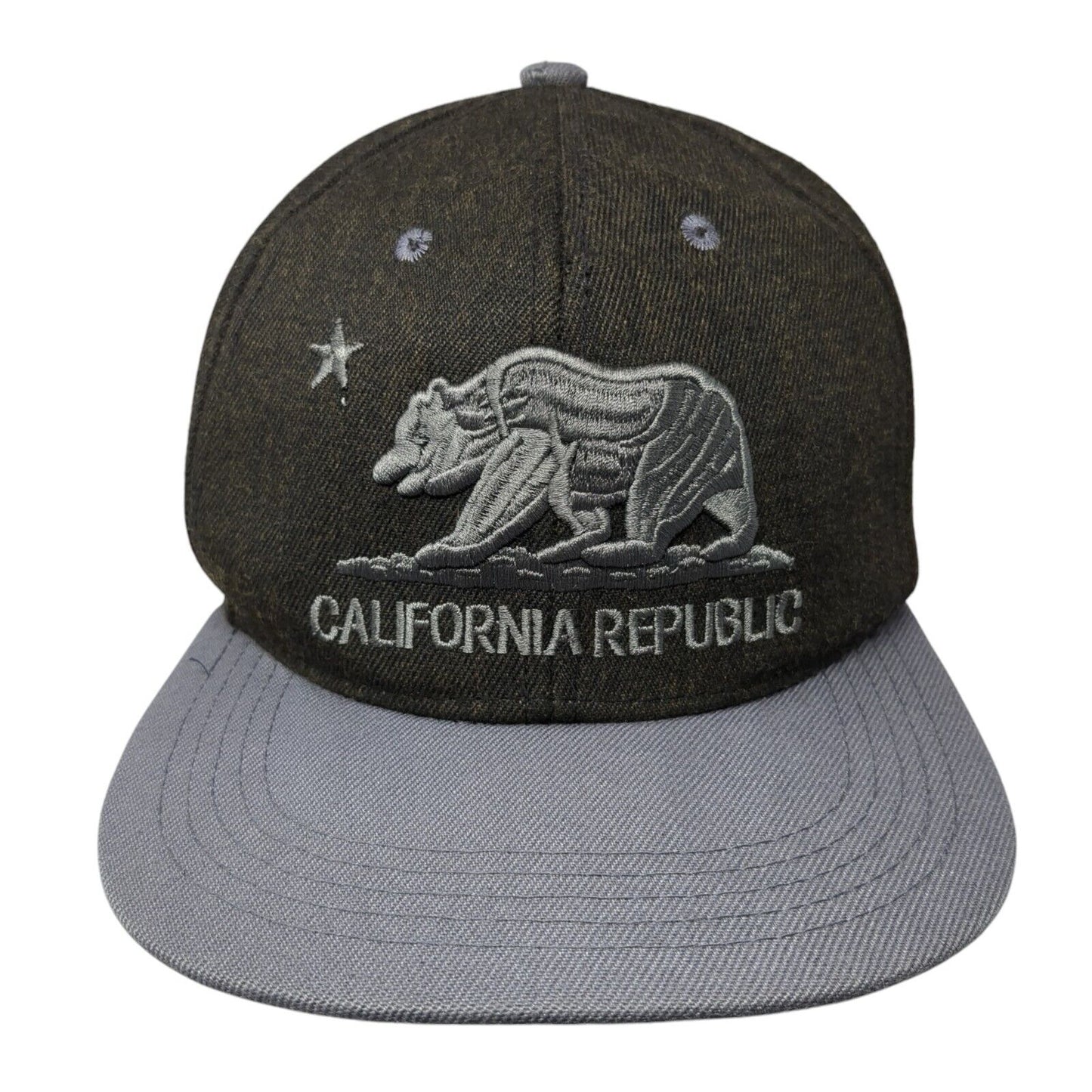 California Republic Snapback Hat Multicolor OS Adjustable Embroidered 6 Panel