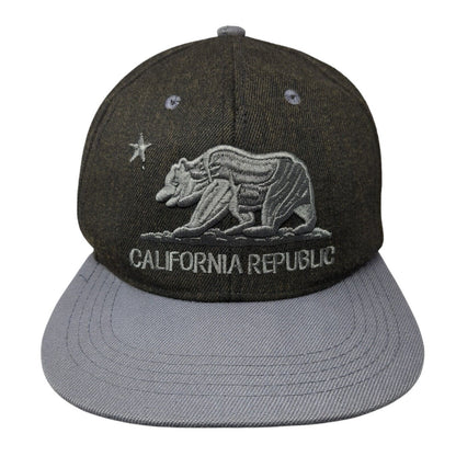 California Republic Snapback Hat Multicolor OS Adjustable Embroidered 6 Panel
