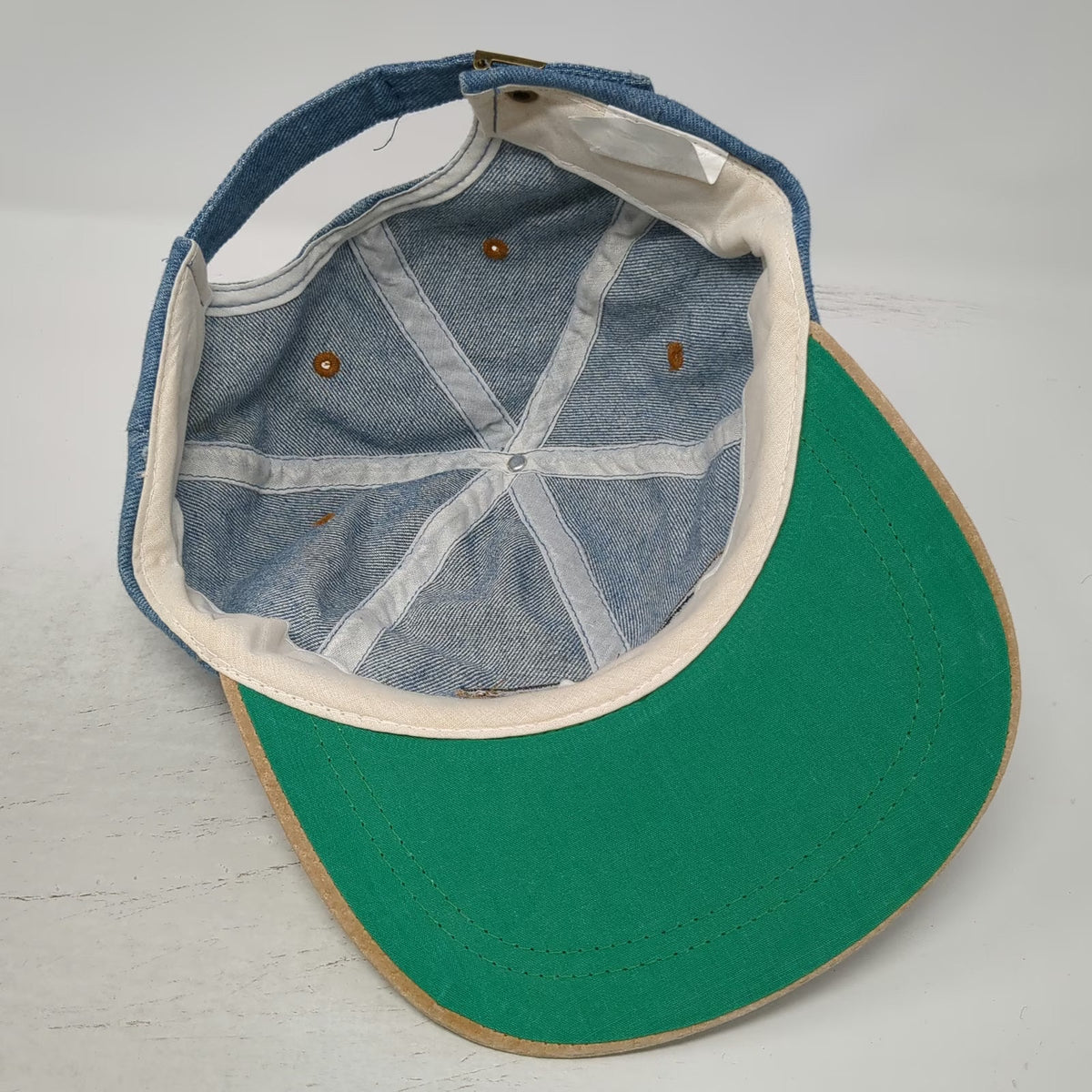 Mountain States Specialties Colorado Hat Baseball Cap Blue Beige One Size Denim