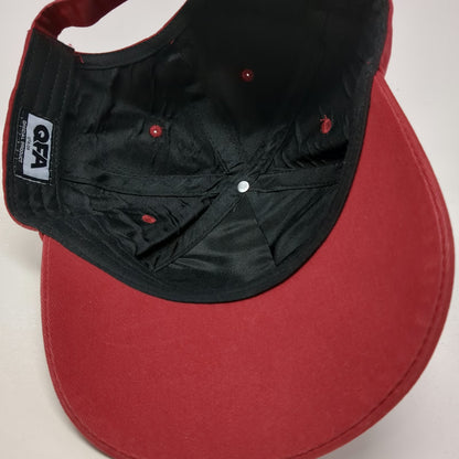 QFA 5 Panel Red Hat One Size Official Qatar Football Association Soccer Cap