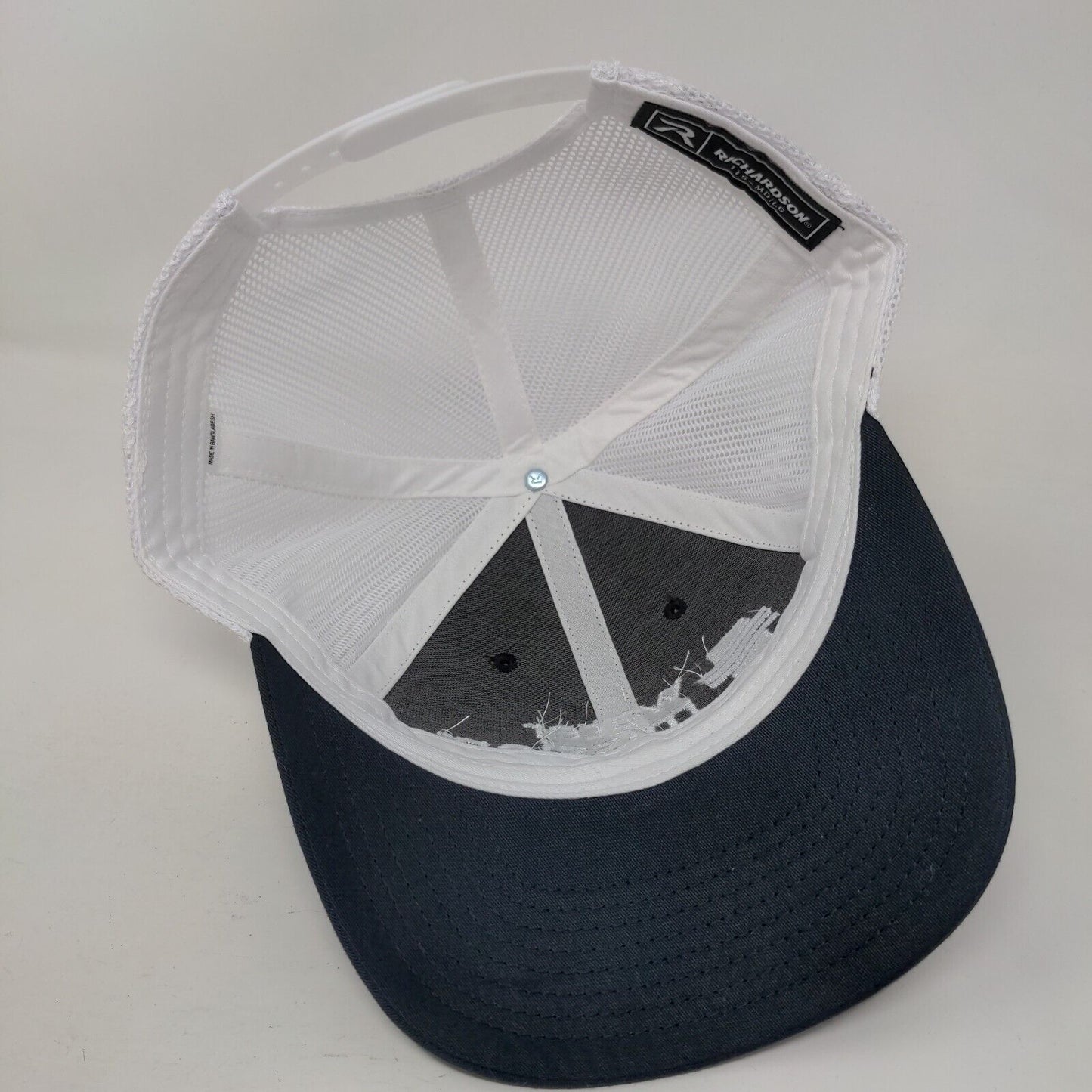 Water Mission Snapback Trucker Hat Blue M/L Embroidered Mesh Back Richardson