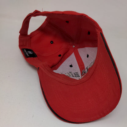 Costa Rica 1821 Pura Vida Strapback Hat Red OS Adjustable 6 Panel Mega Sport
