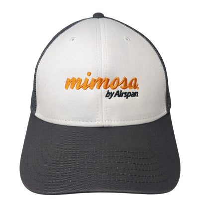 Mimosa by Airspan Snapback Trucker Hat Gray One Size Mesh Back Cap America