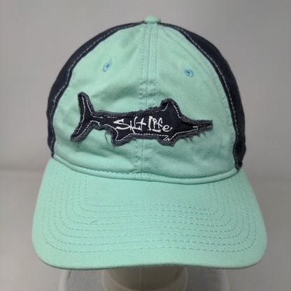 Salt Life Snapback Hat Multicolor OSFM Adjustable Patch Vented Holes 6 Panel