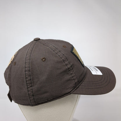 Kryptek PVC Patch Flag Strapback Hat Brown OS Adjustable Embroidered Patriotic