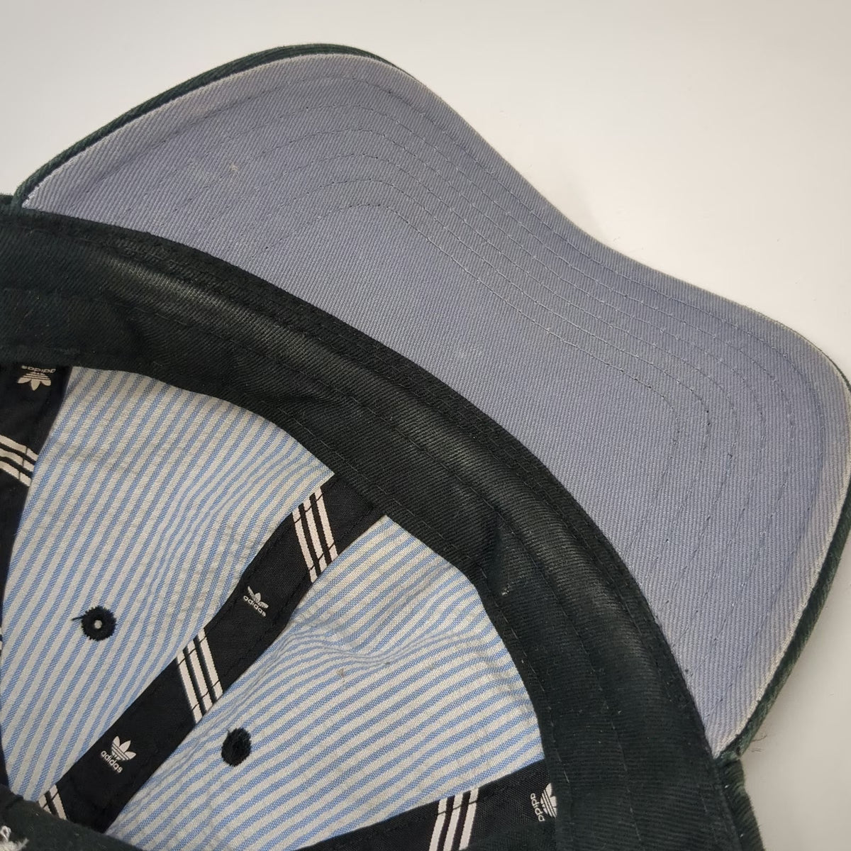 Adidas Trefoil Logo Baseball Cap Black White One Size Slideback Cotton Hat