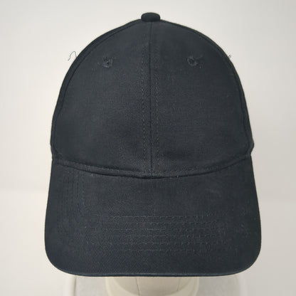 George Strapback Hat Black One Size Adjustable Solid Vent Holes Blank