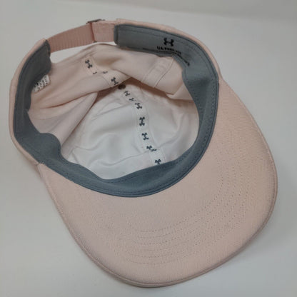 Under Armour Slideback Hat Pink OSFA Adjustable Free Fit Embroidered