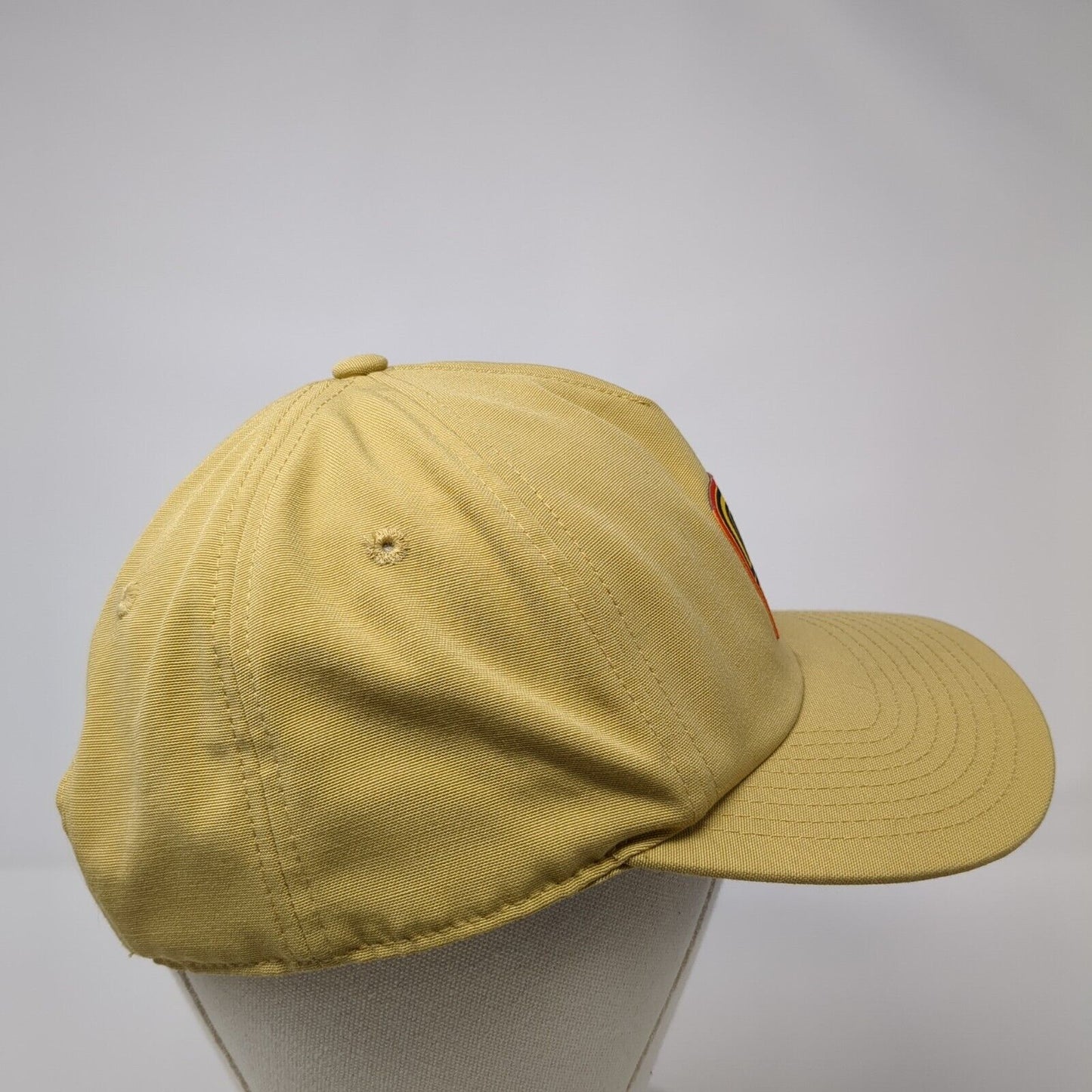 Dutch Bros Coffee Patch Snapback Hat Tan One Size Adjustable Vent Holes