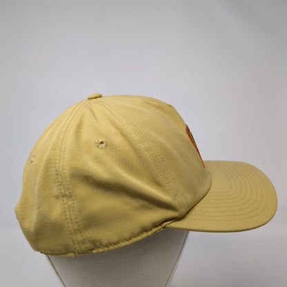 Dutch Bros Coffee Patch Snapback Hat Tan One Size Adjustable Vent Holes