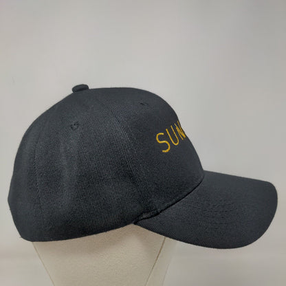 Sunstar Strapback Hat One Size Black Embroidered Logo Adjustable Strap