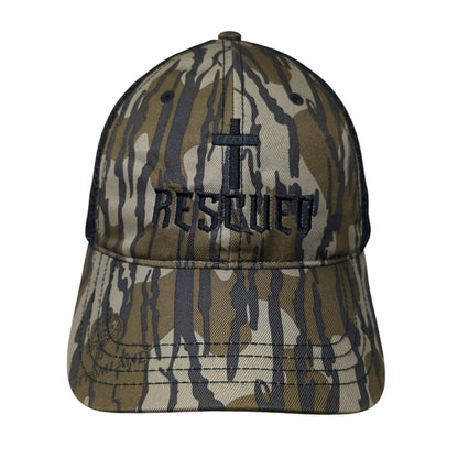 Rescued Snapback Trucker Hat Camouflage M/L Adjustable Mesh Back Richardson