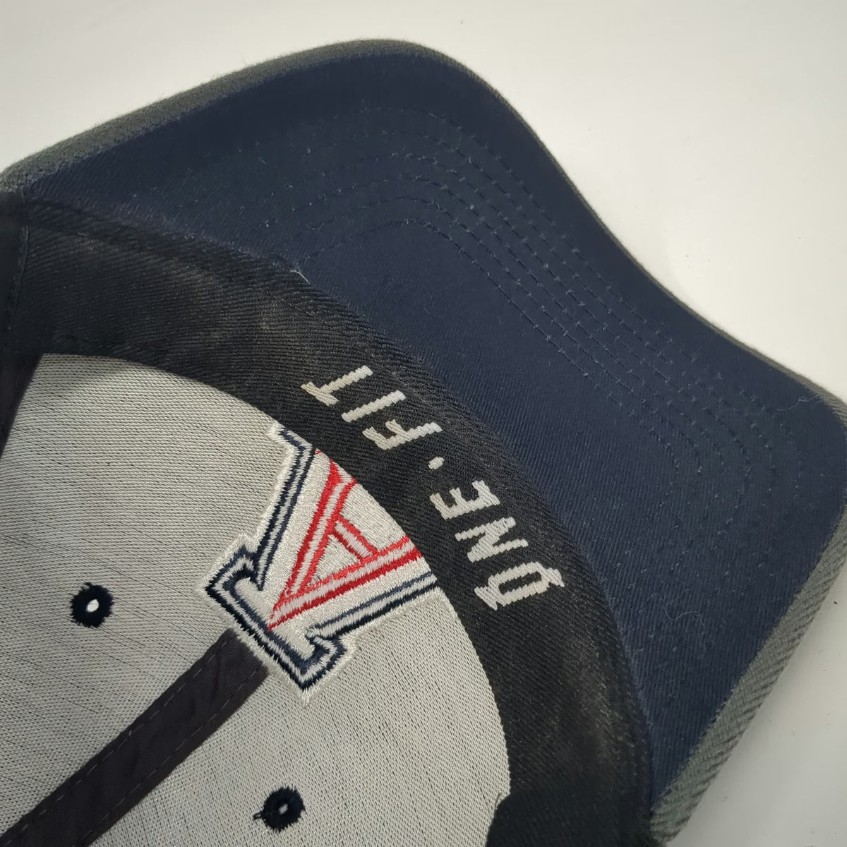 Top of the World Arizona Wildcats NCAA Cap Blue Gray One Size Fitted Hat Piping