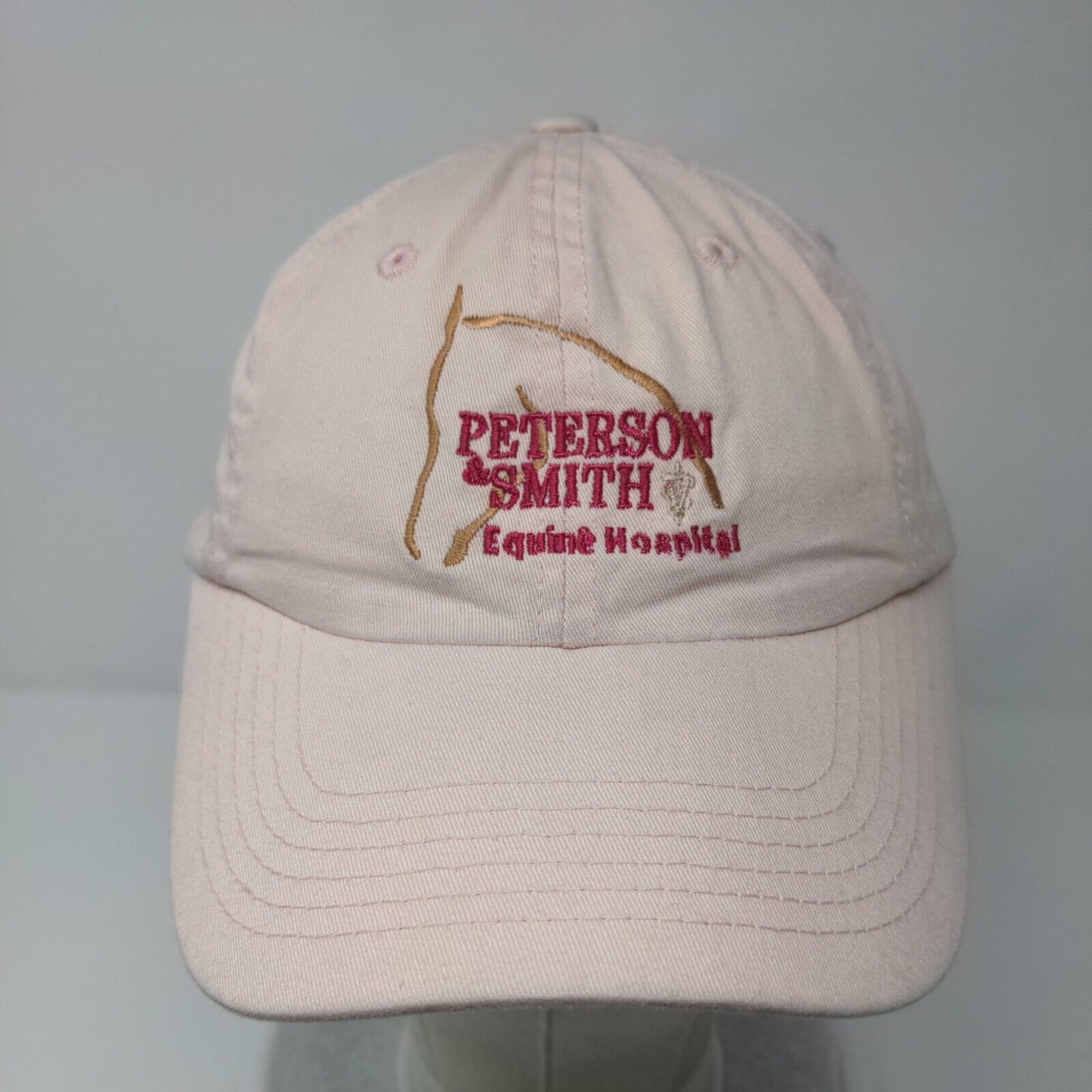 Peterson & Smith Equine Hospital Slideback Hat Pink One Size 6 Panel