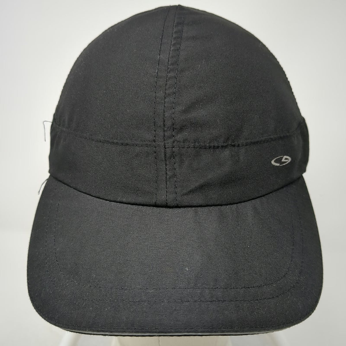 Champion Baseball Cap Black One Size Strapback Mesh Reflective Polyester Hat