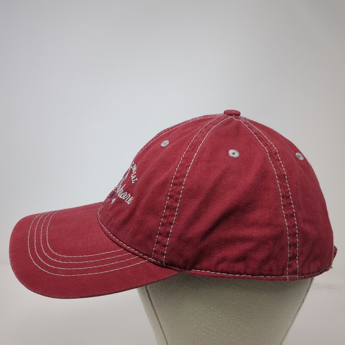 Duranrain Mount Rushmore National Memorial Red Baseball Cap OSFM Slideback Hat