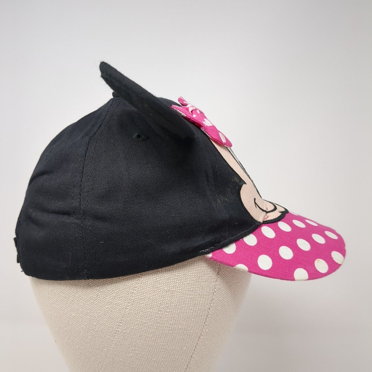Minnie Mouse Ears Strapback Hat Multi One Size Bow Polka Dot Disney