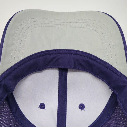 Outdoor Cap Strapback Baseball Cap Purple One Size Adjustable 6 Panel Blank